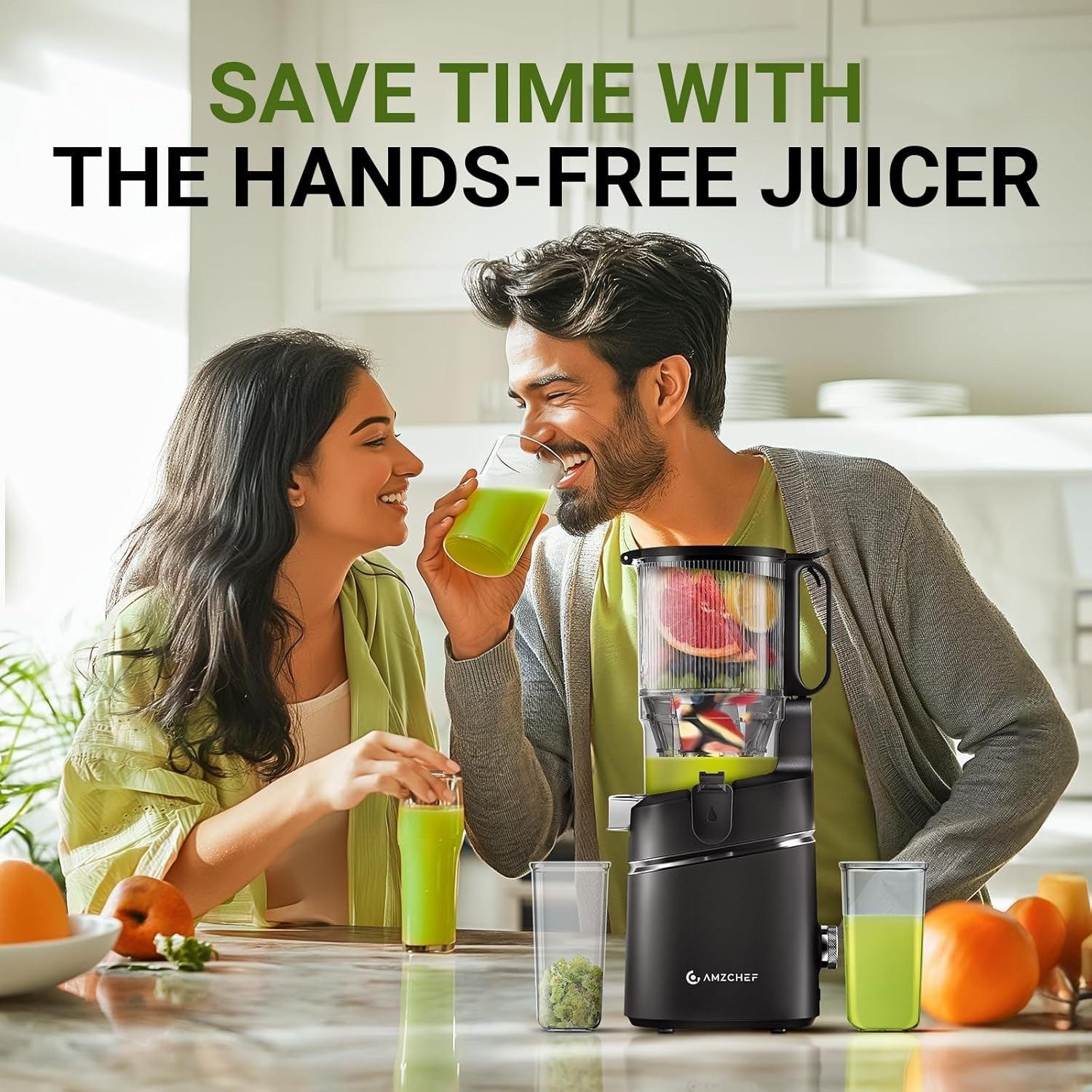Cold Press Juicer 135mm Wide Feed Opening 250W Auto Feed Triple Filter