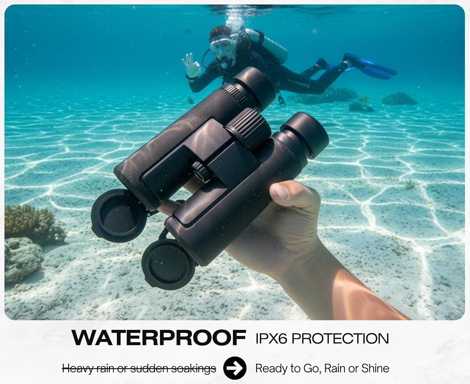 10x42 Waterproof HD Binoculars for Bird Watching Hunting Travel Safari Outdoor