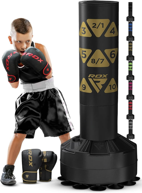 Kids Freestanding Kickboxing Punch Bag 4FT Heavy Target Base Set