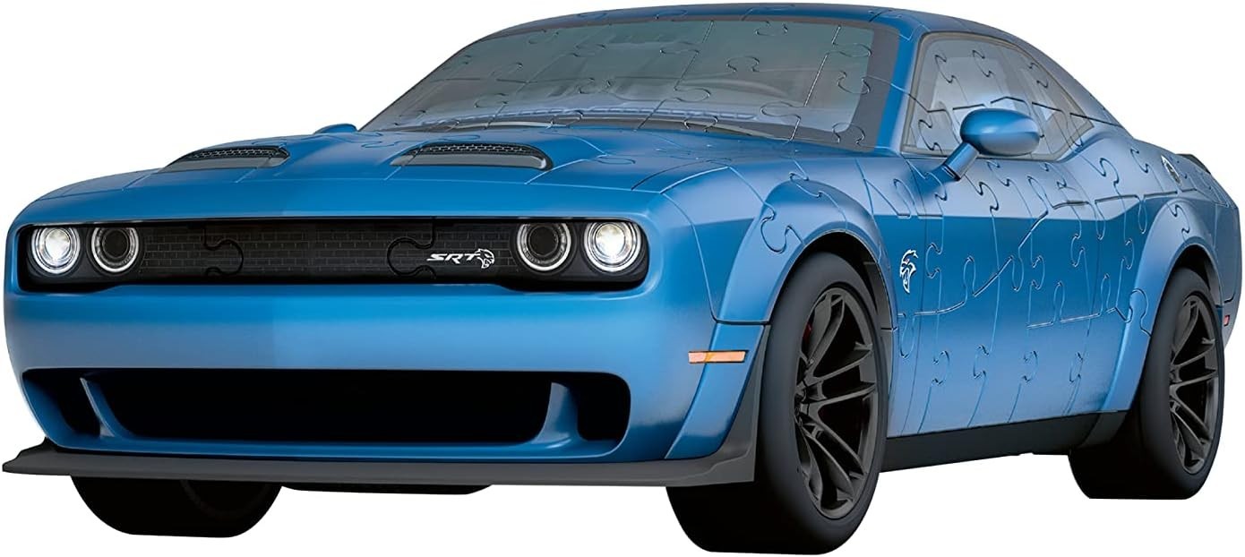 3D Dodge Muscle Car Puzzle 108 Piece Model Kit No Glue Required