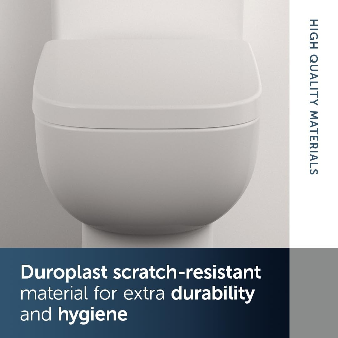 Ideal Standard WC Toilet Seat White Wrapover Soft Close Duroplast