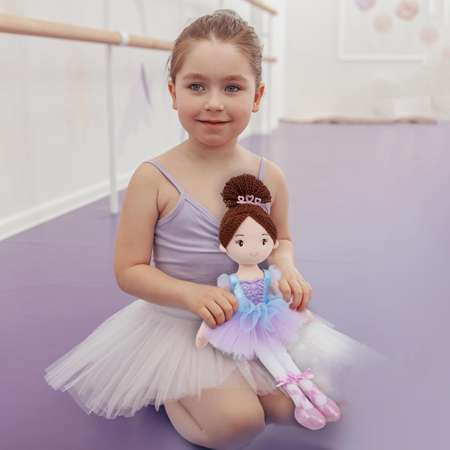 40cm Ballerina Plush Doll Soft Stuffed Ballet Toy Tutu Gift for Girls