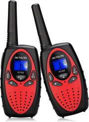 Kids Walkie Talkies 1 Pair Red Long Range VOX 8 Channel Toy Radios Easy Use