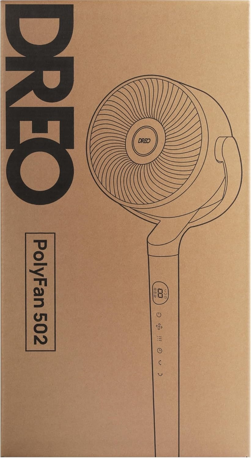 Cool Standing Floor Fan with Remote Control - 8 Speeds 3 Modes Adjustable Silver