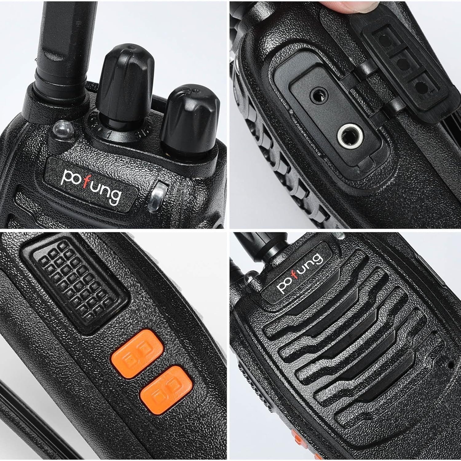 PMR446 Walkie Talkies 6 Pack Long Range 16 Channel VOX Rechargeable