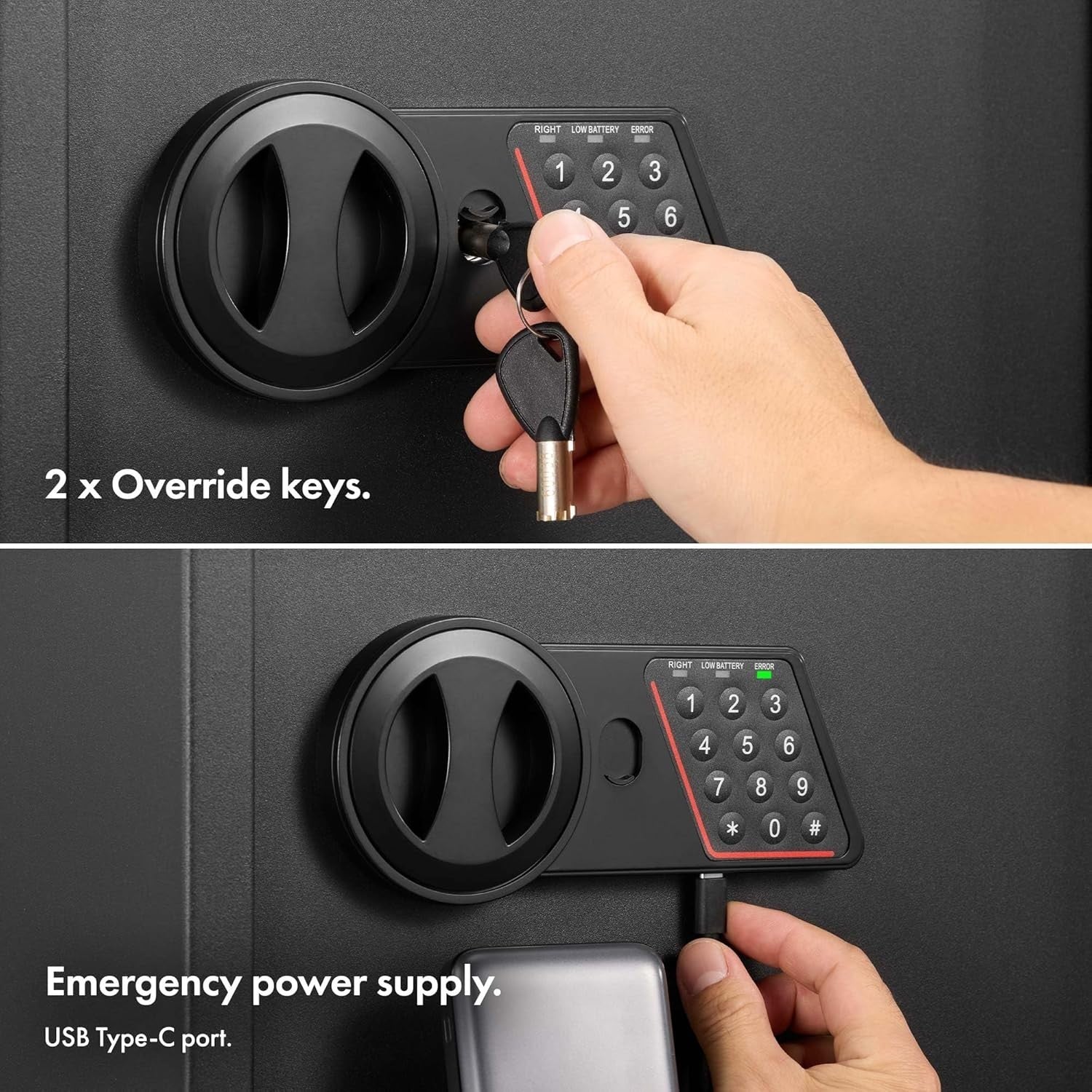 27L Digital Safe Box Electronic Keypad Cash Jewelry Security Safe