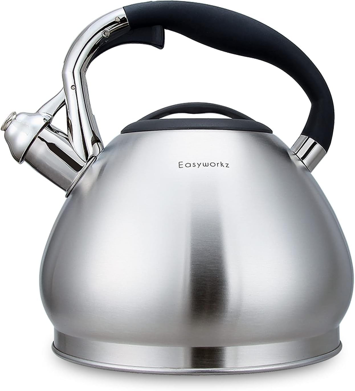3L Stainless Steel Whistling Tea Kettle Stovetop Induction Safe Pot