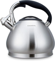 3L Stainless Steel Whistling Tea Kettle Stovetop Induction Safe Pot