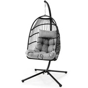 Hanging Egg Swing Chair with Stand & Cushions | 150kg Load | Indoor/Outdoor