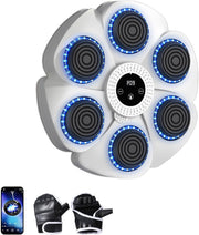 Music Boxing Machine LED Punch Pad Bluetooth Wall Mounted Home