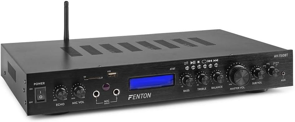Home Cinema Surround Sound System Bluetooth Amplifier USB AUX Radio Description