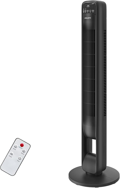 Tower Fan with Remote 40-Inch 3-Speed Oscillating Cooling Quiet Timer Display