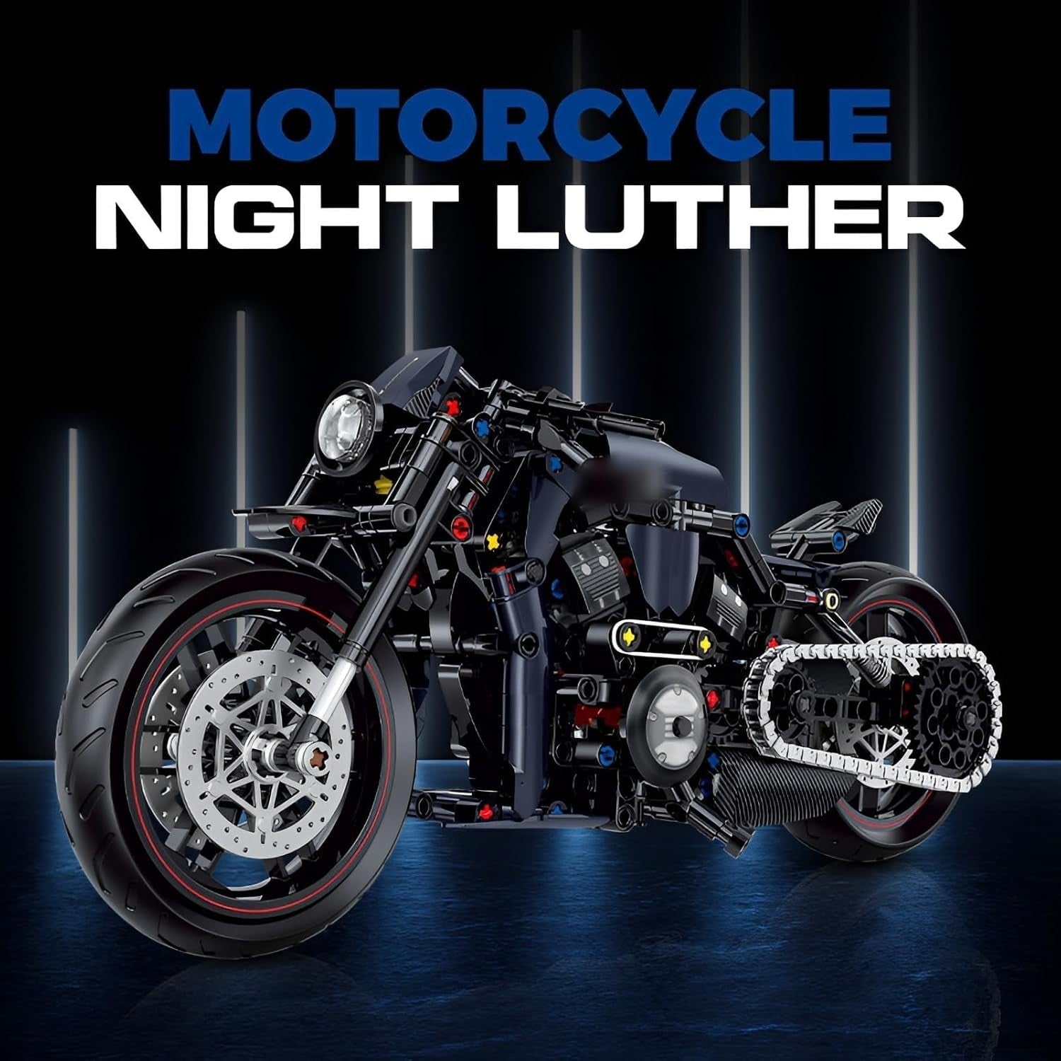 623-Piece Motorcycle Building Blocks Kit, Creative, Durable & Eco-Friendly