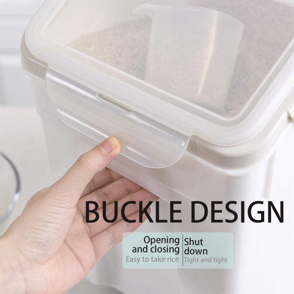 10KG Airtight Rice Cereal Storage Container Metering Grain Dispenser