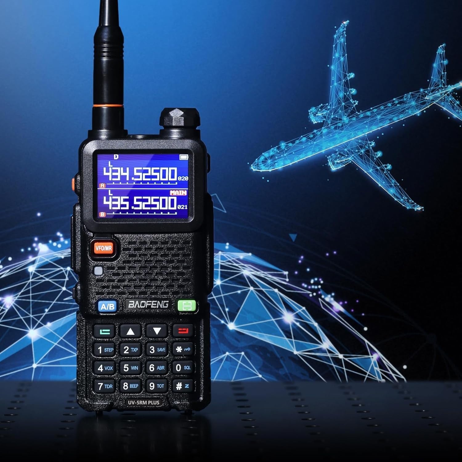 Multi Band Ham Radio Walkie Talkie Long Range 999CH USB-C 2500mAh