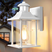 Outdoor Motion Sensor Wall Light Waterproof with Bulb, Aluminium Sconce