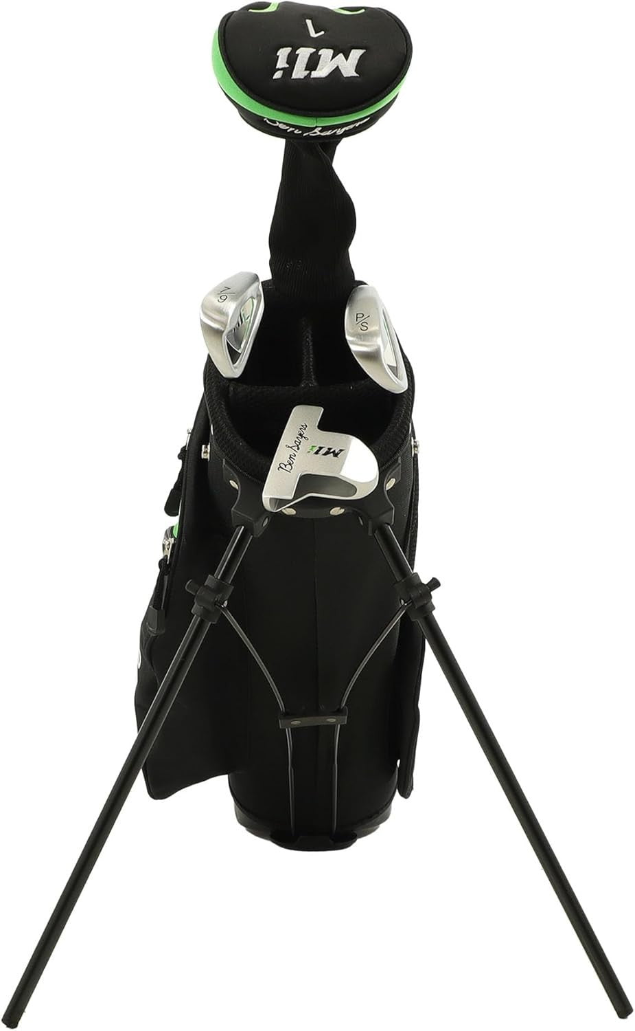 Kids Right Hand Golf Starter Set 4pc Oversize Driver Irons Putter Stand Bag