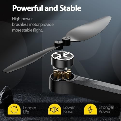 1080P Drone with 5G Transmission, Brushless Motor, 40 Min Flight, Foldable RC
