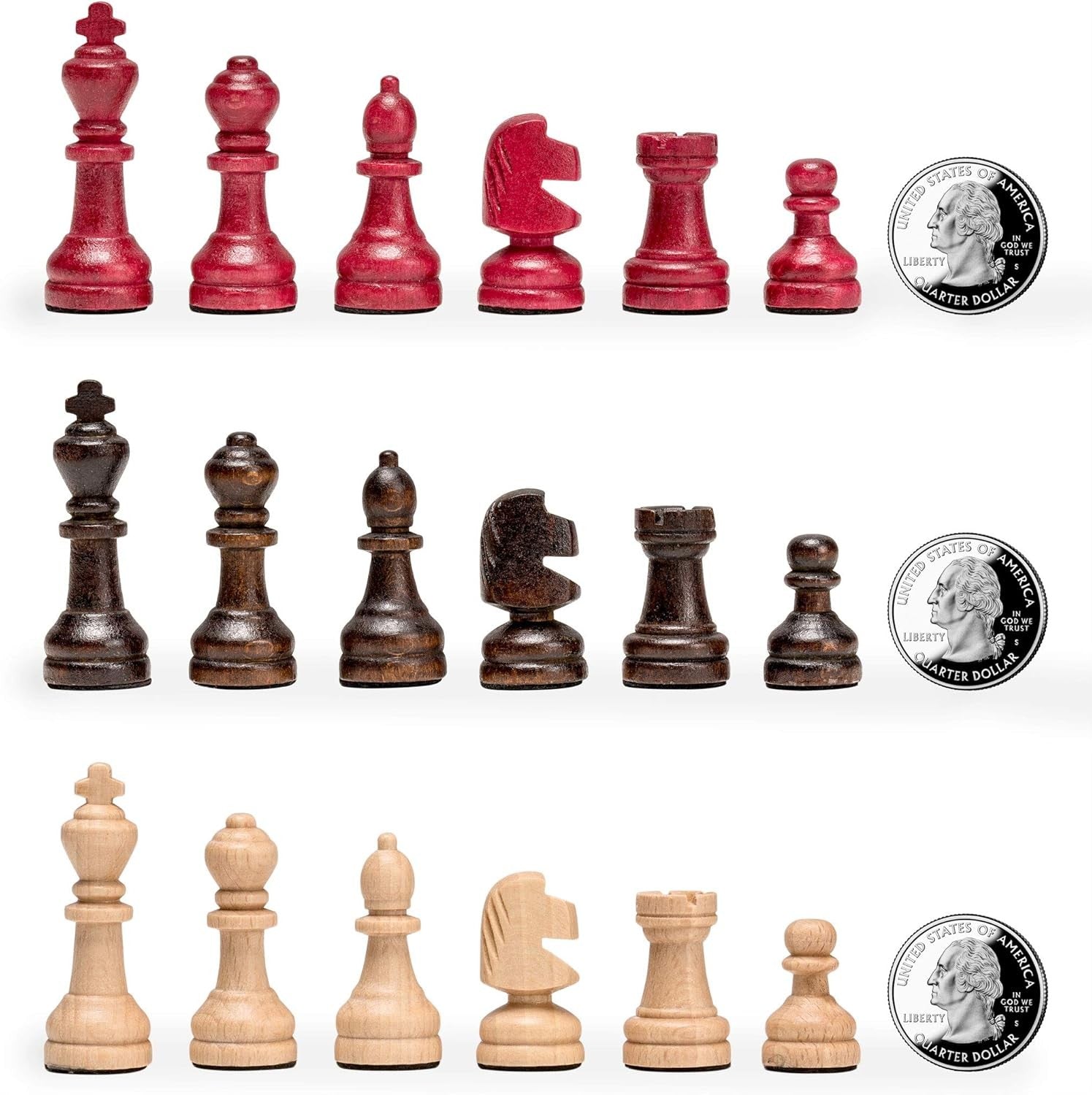Luxury 3-Player Wooden Chess Set 32cm Hexagonal Board Handcrafted Pieces