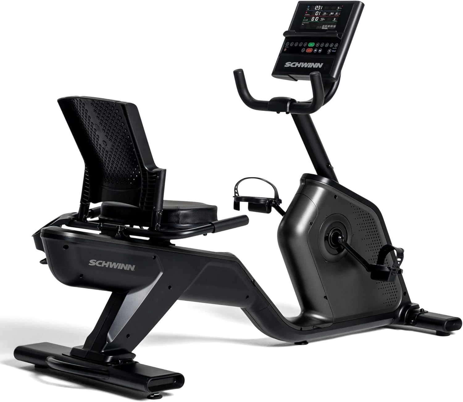 Recumbent Exercise Bike Magnetic Bluetooth LCD Quiet Comfort Seat Home Fitness