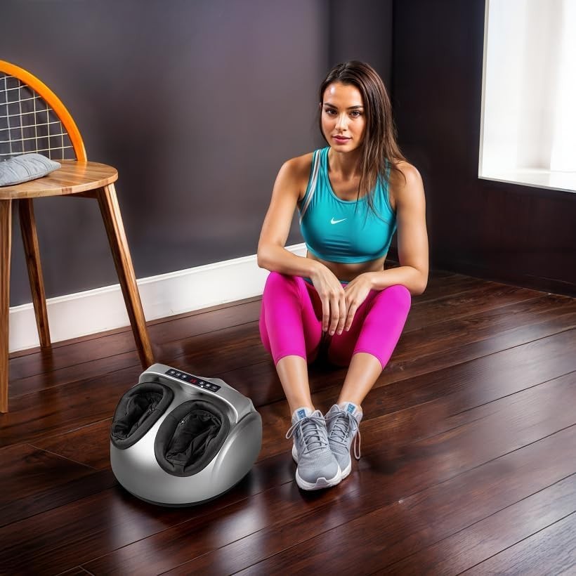 Electric Foot Massager Pain Relief Heat Pressure Therapy 360° Circulation