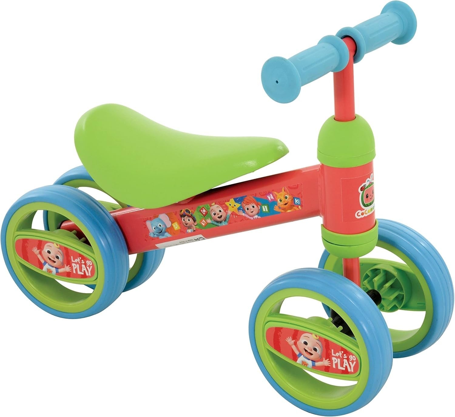 Kids Ride On Toy Bobble Bike Toddler Balance Walker Age 1+ Indoor Outdoor