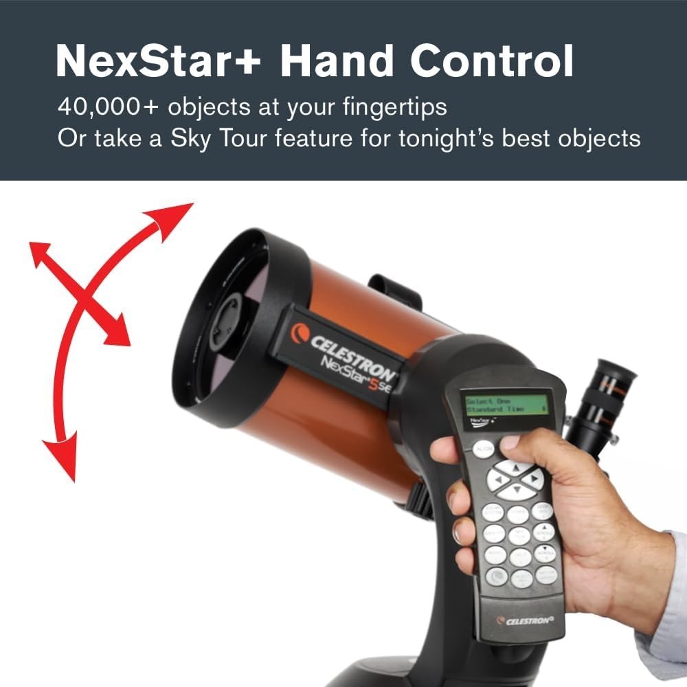 5SE 127mm SCT Telescope with GoTo Mount and Tripod-Orange