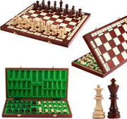 Handmade Tournament Chess Set 42cm Foldable Wooden Board Staunton Pieces