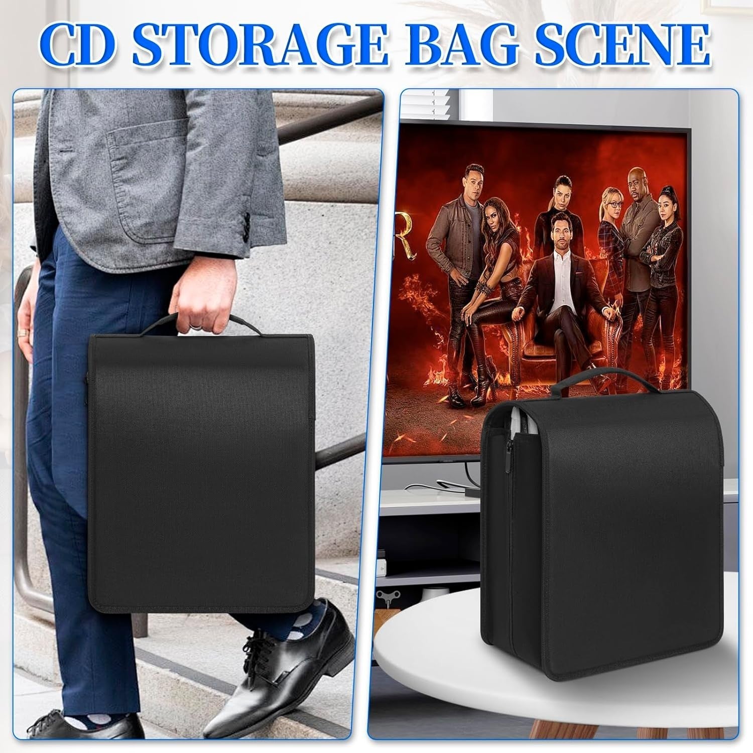 200 Disc CD DVD Blu Ray Storage Wallet Binder Case Album Organizer