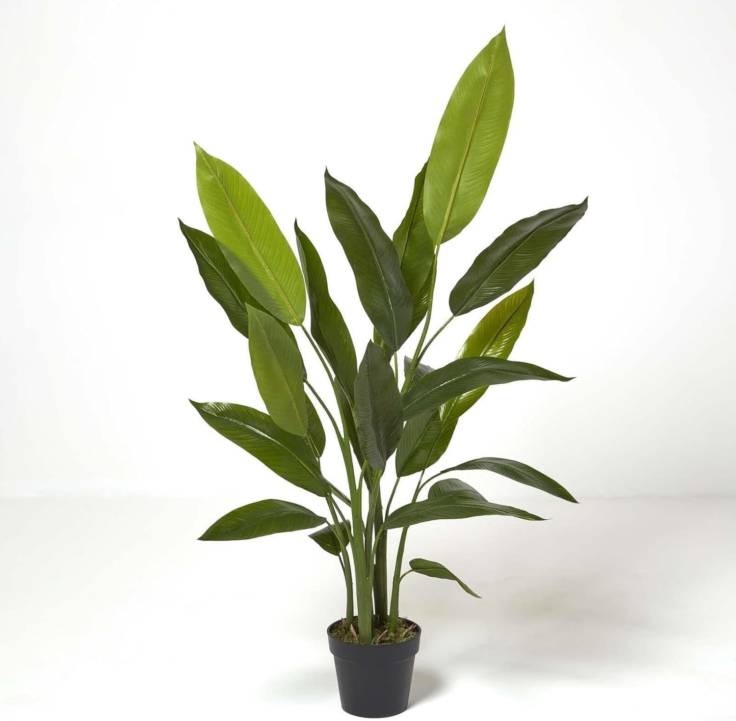 140cm Artificial Heliconia Plant in Pot Faux Indoor Green Tree Home Decoration