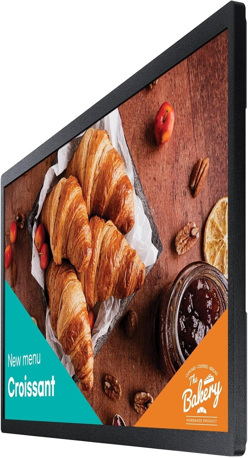 23.8" Full HD Digital Signage Display WiFi Bluetooth 8GB Storage Renewed