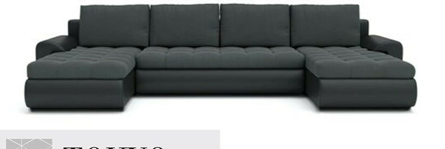Modern Grey Double Sofa Bed – Compact, No Assembly, Microfibre Fabric