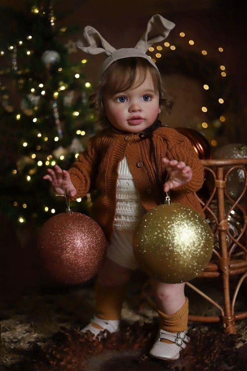26in Lifelike Reborn Toddler Doll Soft Silicone Vinyl Cuddle Body