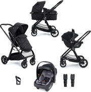 3 in 1 Baby Travel System Pushchair 22kg, Carrycot Seat, Car Seat