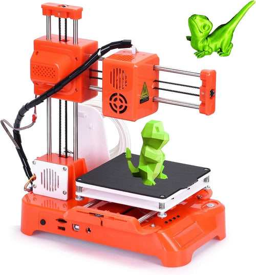 Quiet Mini 3D Printer for Kids Beginners Auto Level One Button PLA