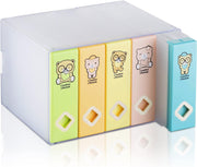 CD DVD Storage Box Holds 120 Discs Media Organizer Colorful Bear