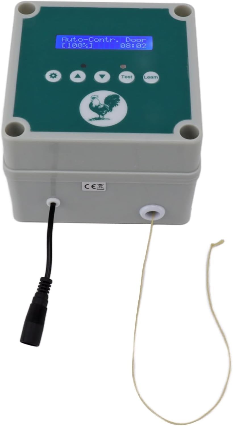 Automatic Chicken Coop Door Opener Light Sensor Timer Remote LED
