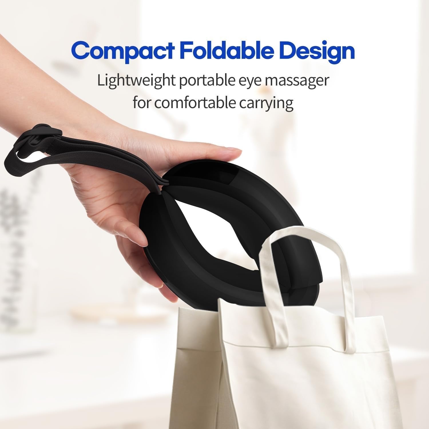 Hot & Cold Eye Massager Airbag Vibration Bluetooth Sleep Aid