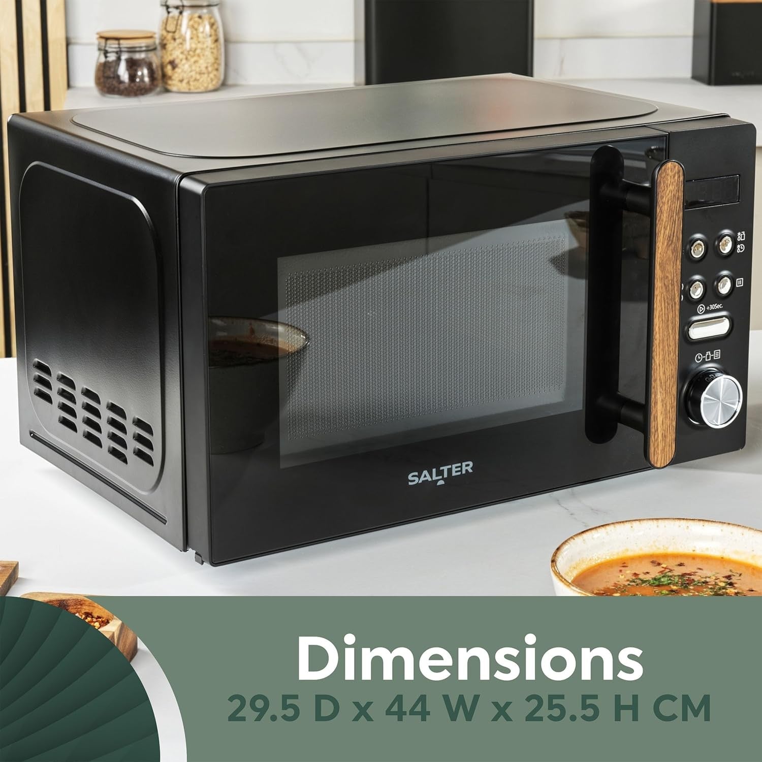 Salter Toronto Microwave 20L Solo 800W, Digital Display, 8 Auto Cook