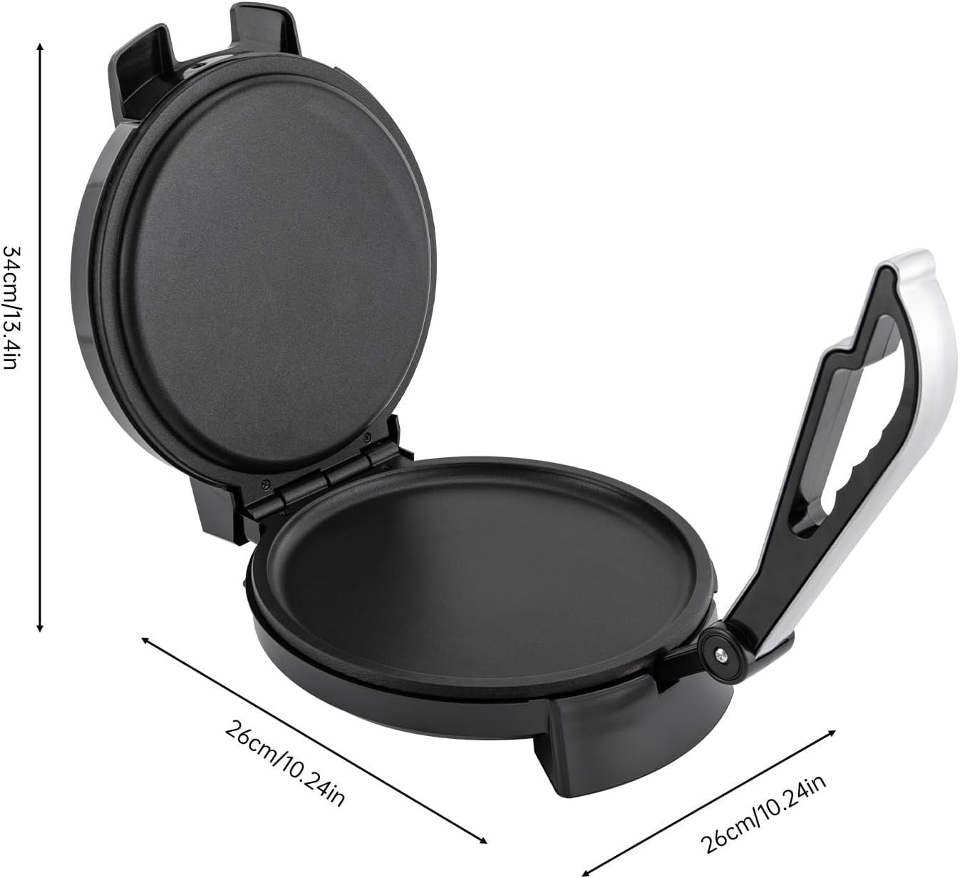 Electric Pancake Maker 1200W Double-Sided Non-Stick Press Flatbread Grill