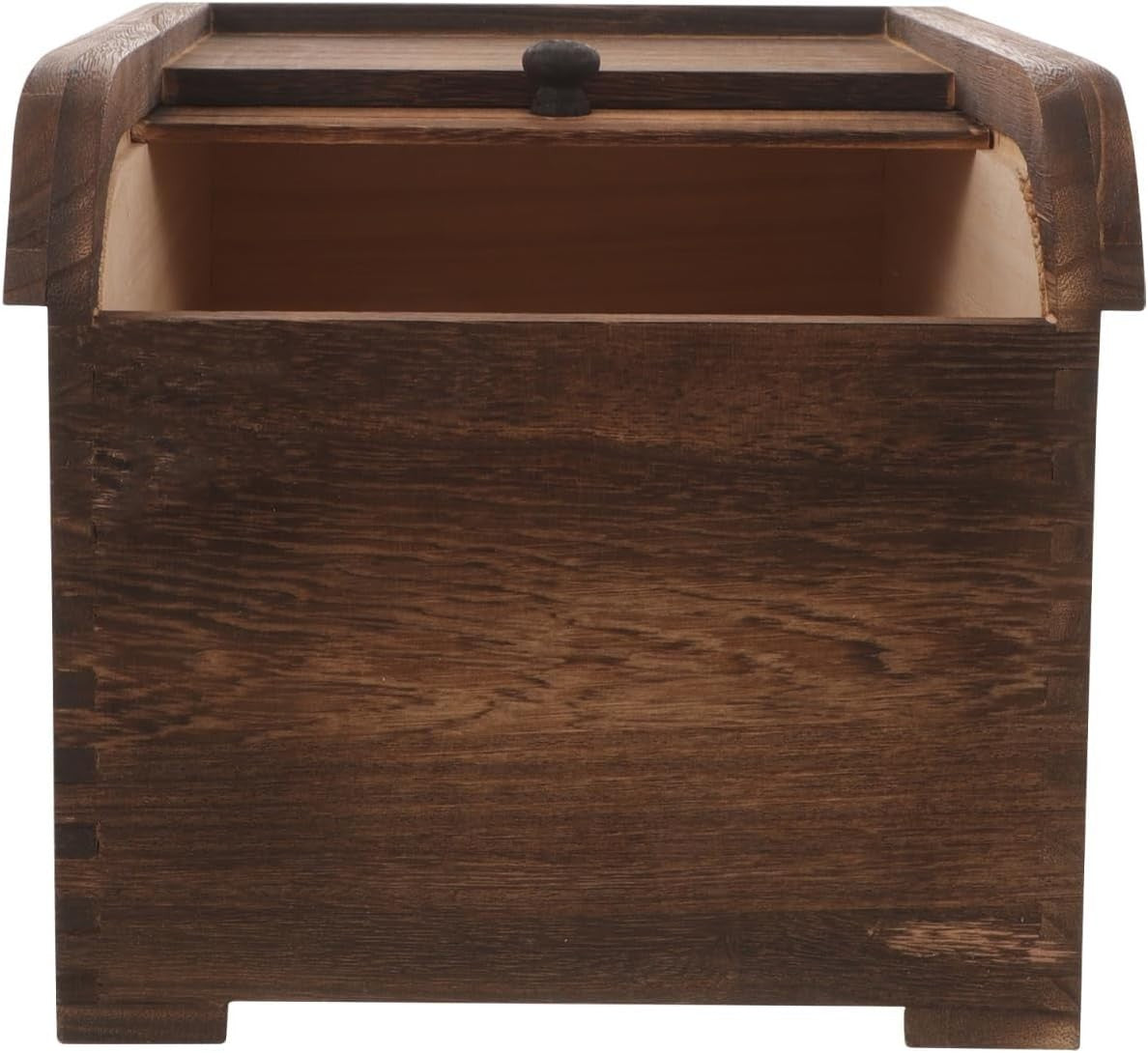 10KG Wooden Rice Storage Box Airtight Sliding Lid