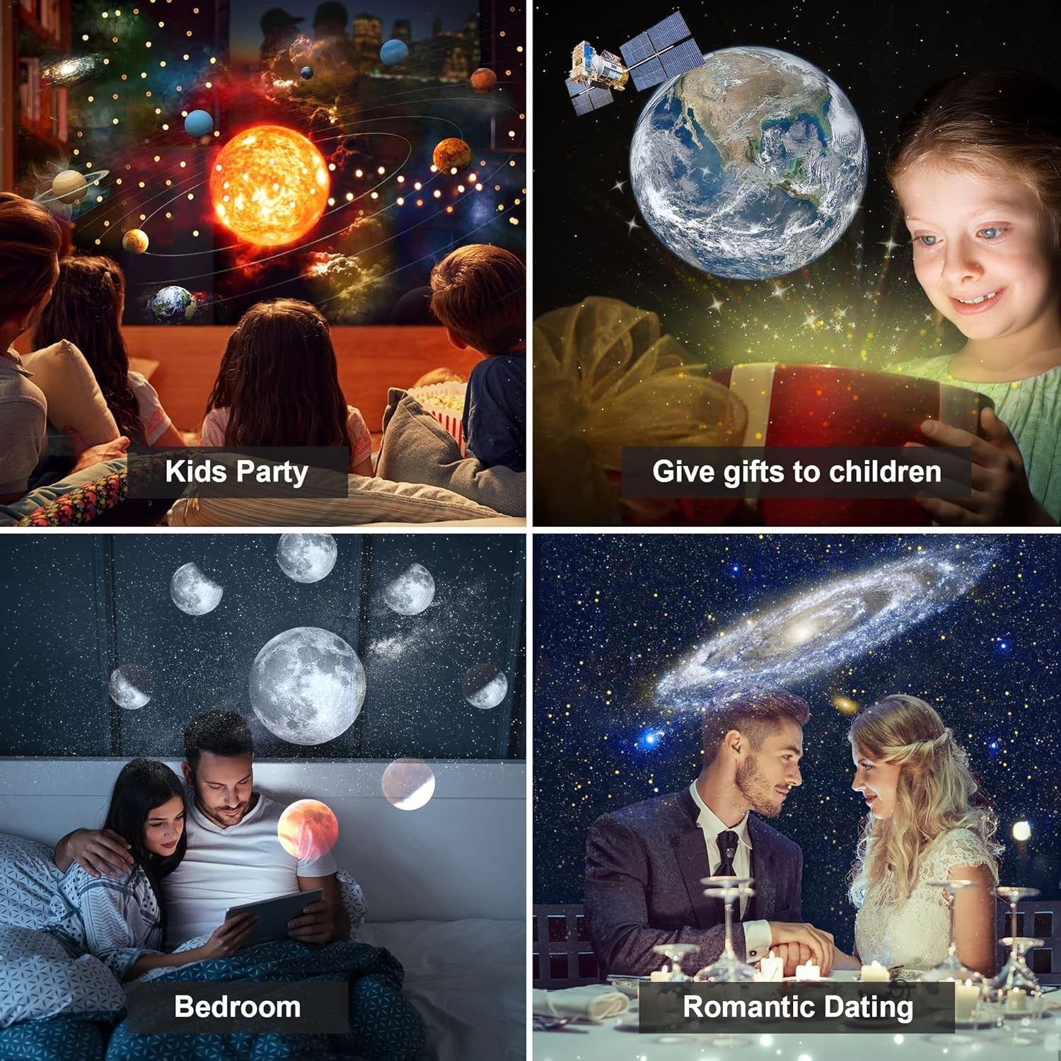 Planetarium Galaxy Light 13 Film Disc Rotating Star Night Projector