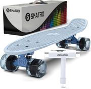 26cm Mini Cruiser Skateboard Rocky Mountain Retro Plastic Board