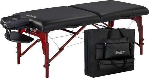 79cm Portable Massage Table Memory Foam Spa Bed Folding Therapy Couch Red Frame