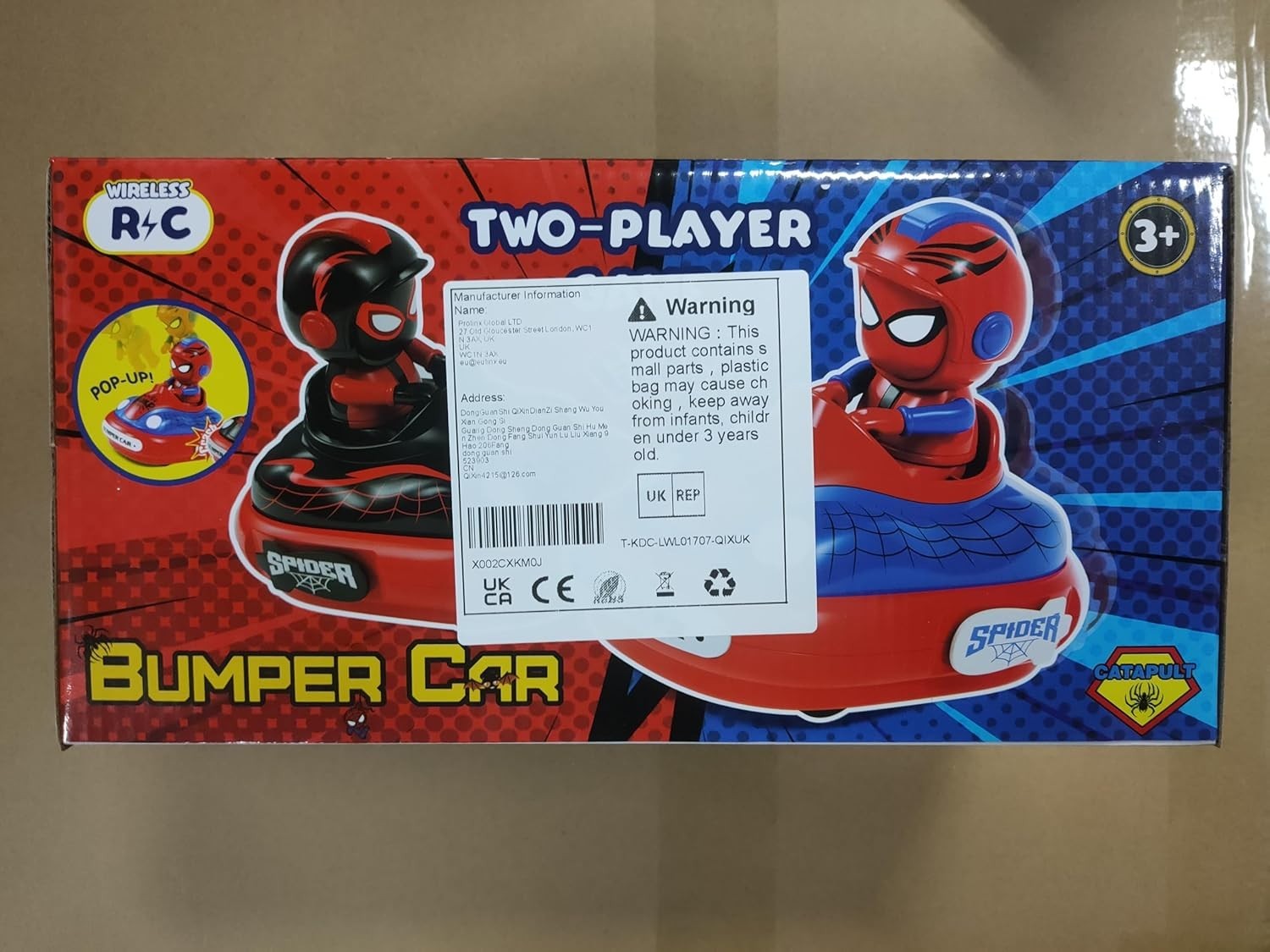 2 Pack RC Bumper Cars for Kids – LED Lights, Sound & Ejecting Drivers
