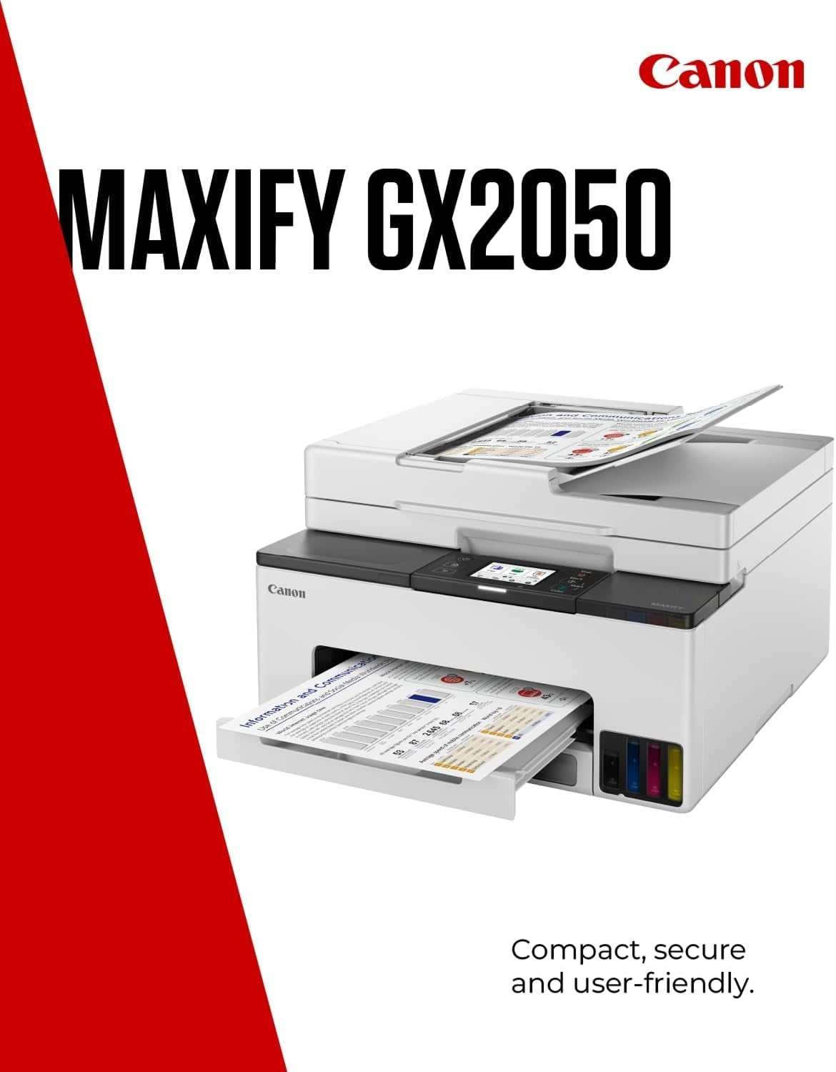 White GX2050 4-in-1 Colour Inkjet Printer WiFi Ethernet A4 MegaTank