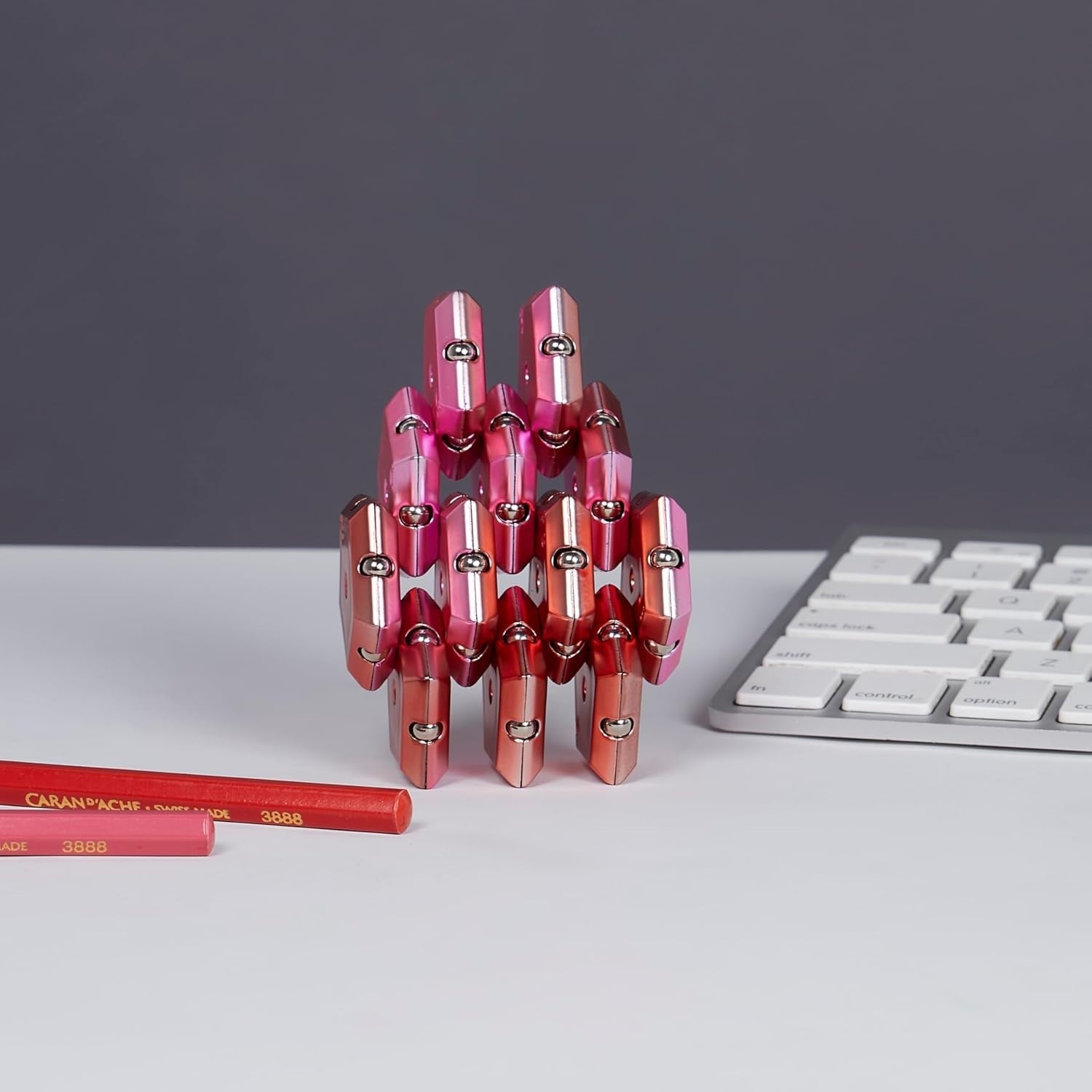Pink Magnetic Fidget Sphere Desk Toy Stress Relief Sensory