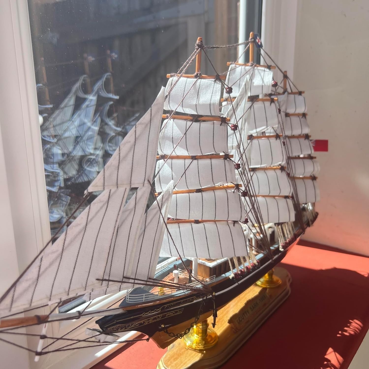Cutty Sark Model Ship 52cm | Fully Rigged Nautical Sailboat Decor Yatch