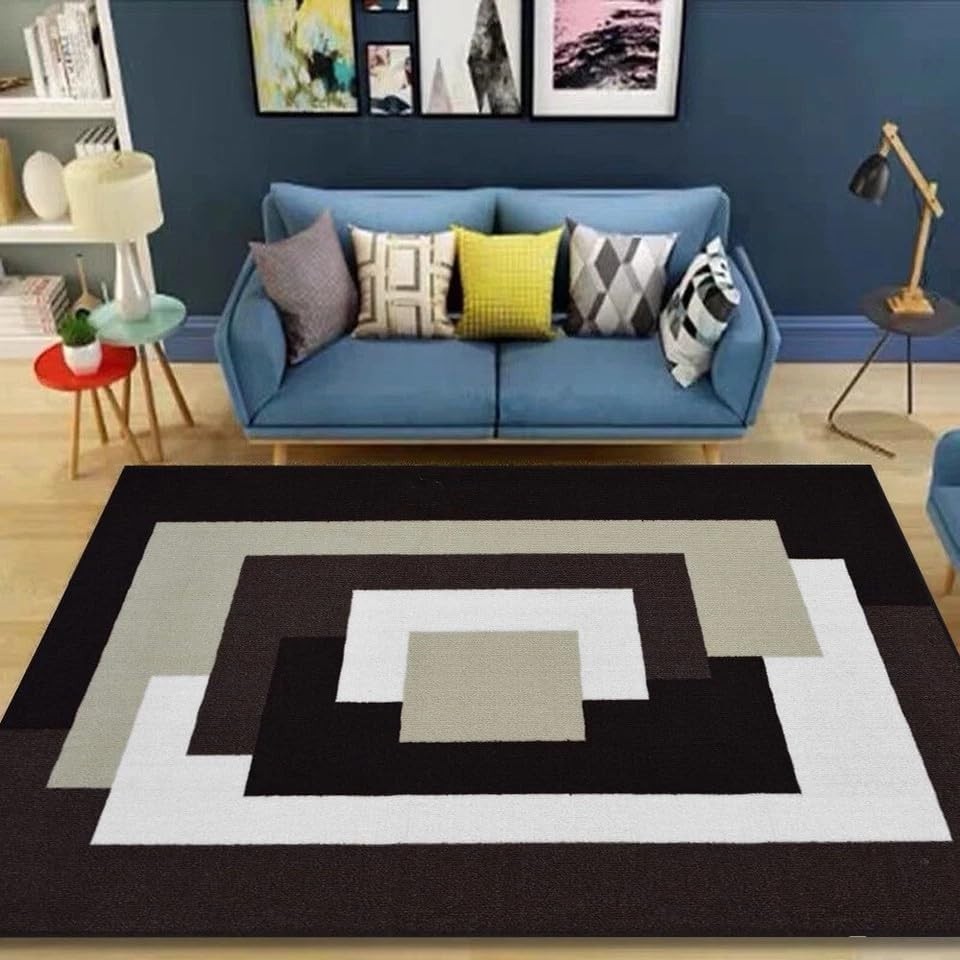 Large Hallway Runner Rug 80x300cm Non Slip Geometric Flat Weave Carpet