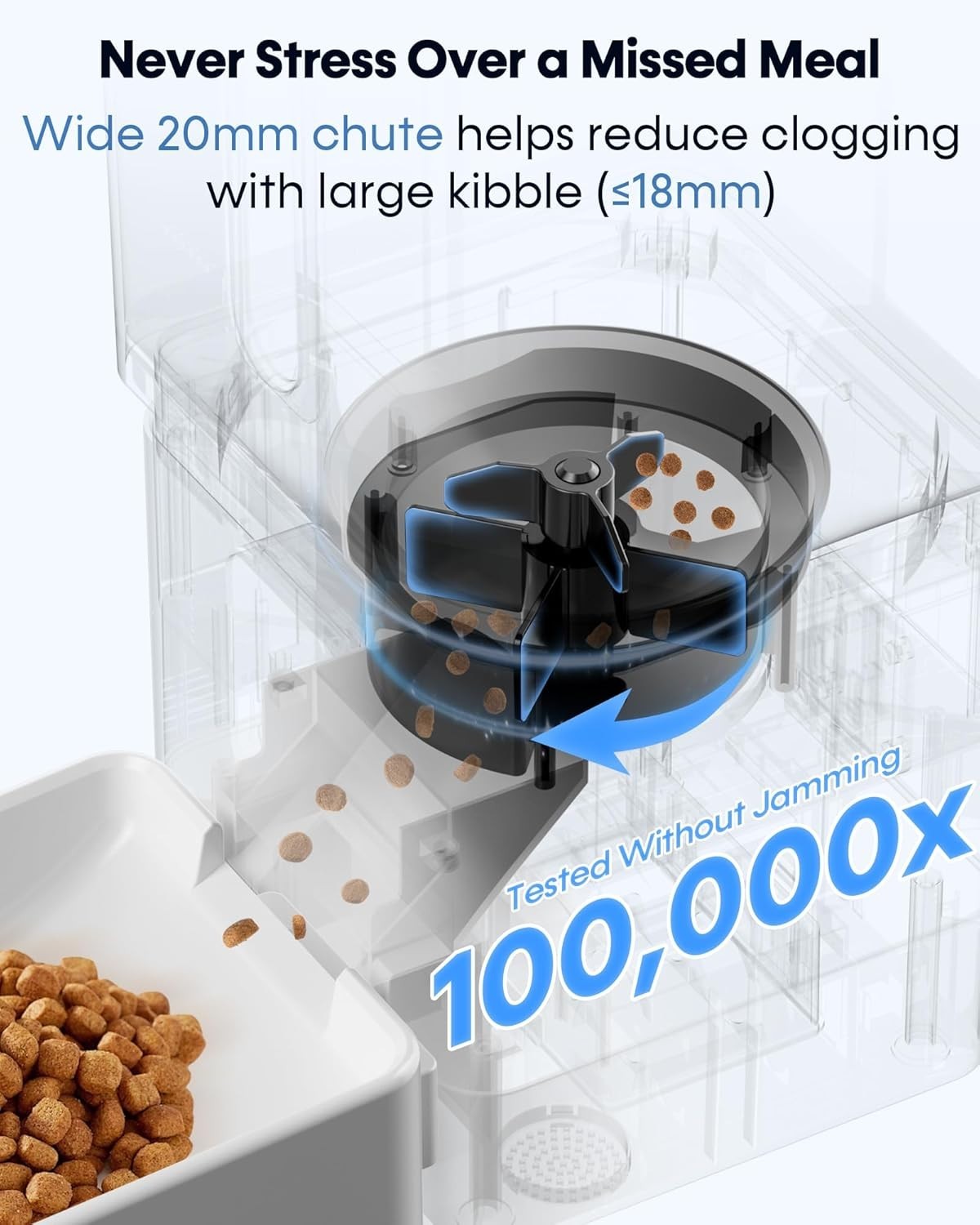 12L Smart Automatic Dog Feeder Camera WiFi App Control Large Breed